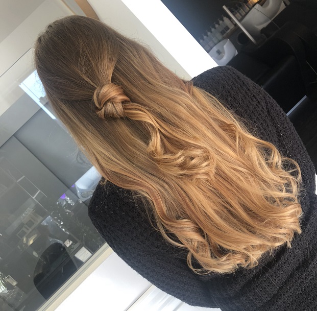 balayage with twist style