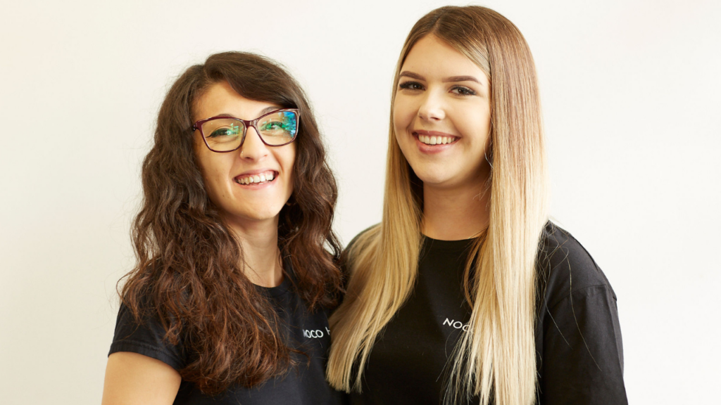 “NOCO Hair stylists offering a complimentary consultation for new salon guests.”
