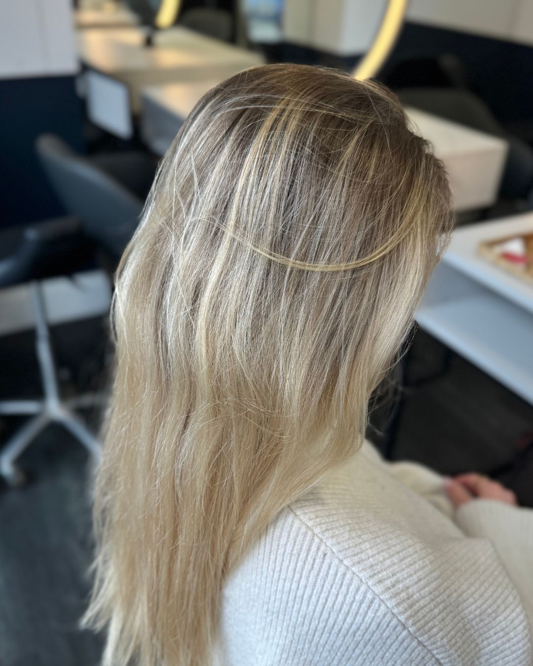 Before highlights side profile NOCO Hair Bristol