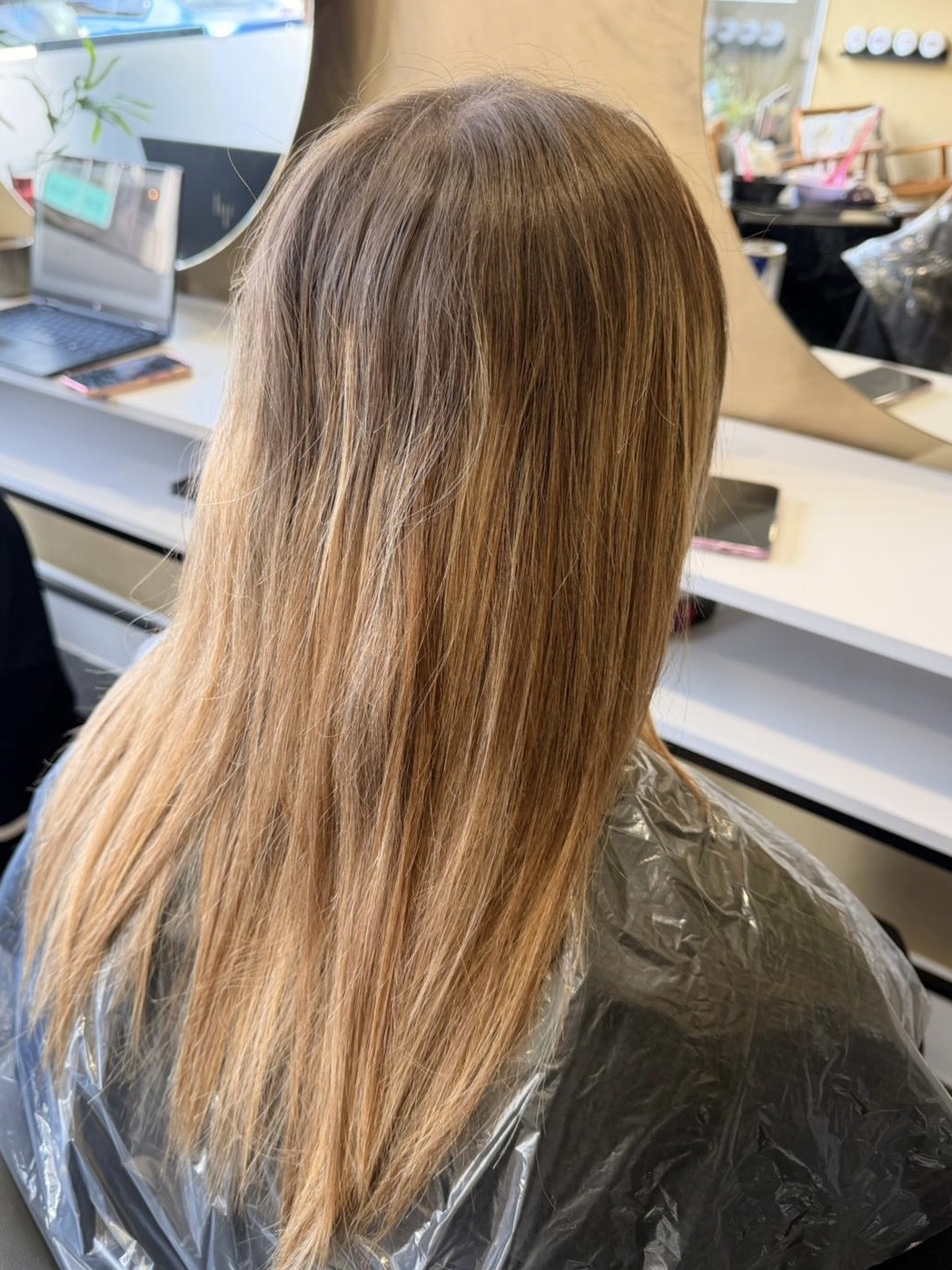 Before copper hair transformation at NOCO Hair Bristol